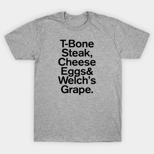 Guest Check 4409-1 - T-Bone Steak T-Shirt by GuuuExperience